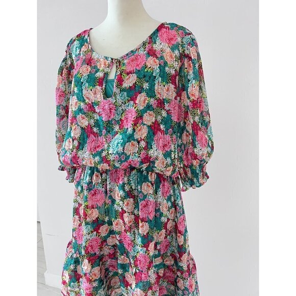 MELLODAY Puff Sleeve Dress size Xl - Picture 4 of 4